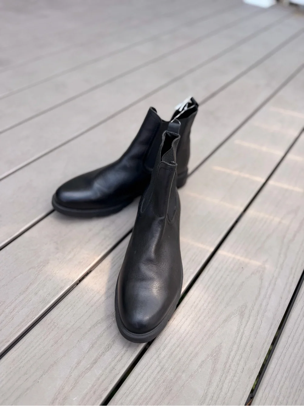 THE FLEXX Black Leather Chukka Boots - Men's